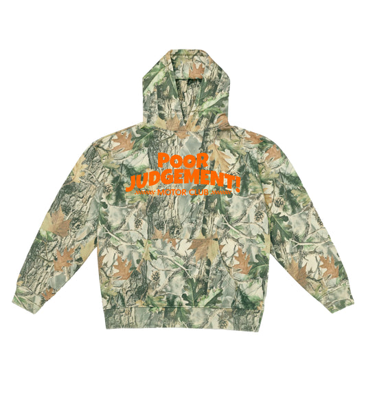POOR JUDGEMENT! Motor Club Limited Camo Hoodie