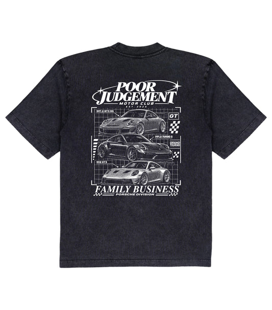 POOR JUDGEMENT! Motor Club Vintage Porsche Shirt