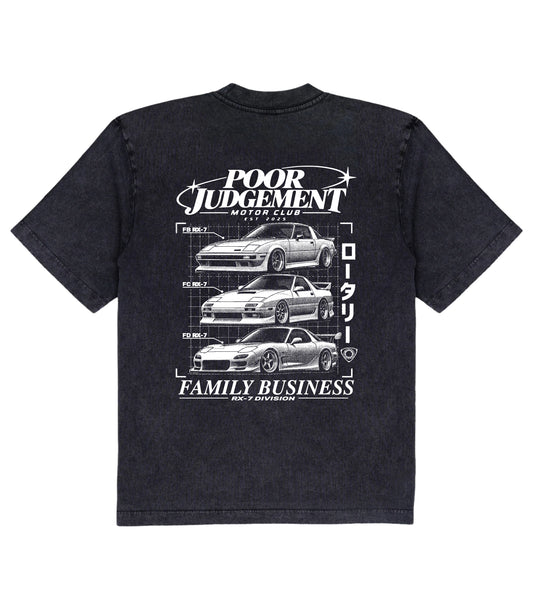 POOR JUDGEMENT! Motor Club Vintage RX7 Shirt